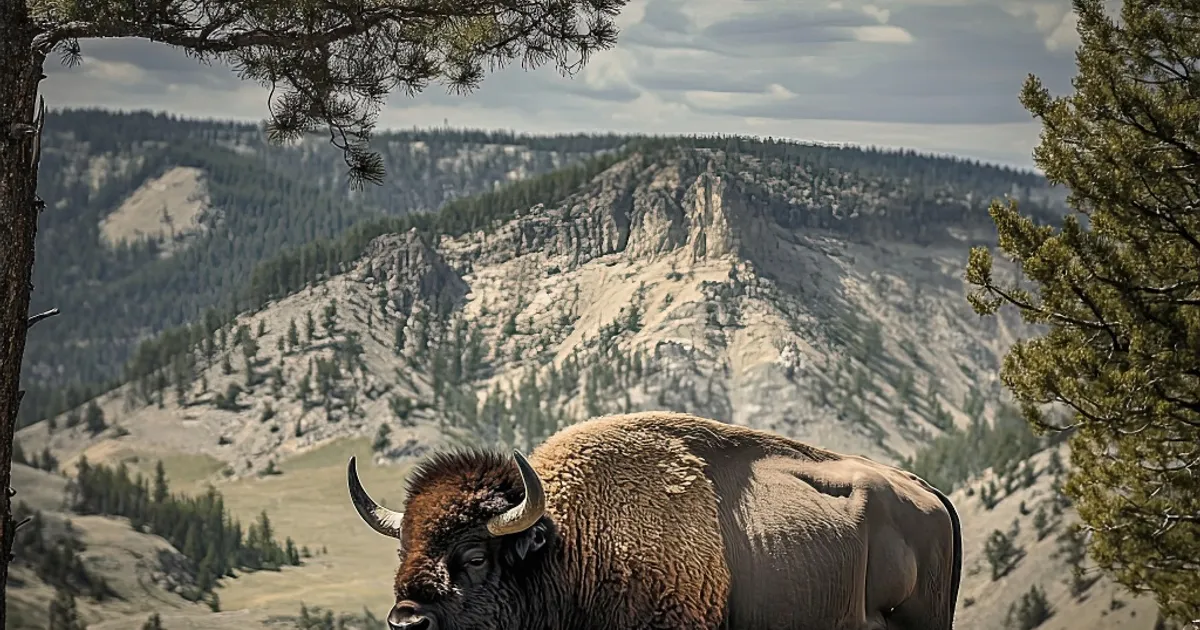 Illustration of Yellowstone National Park